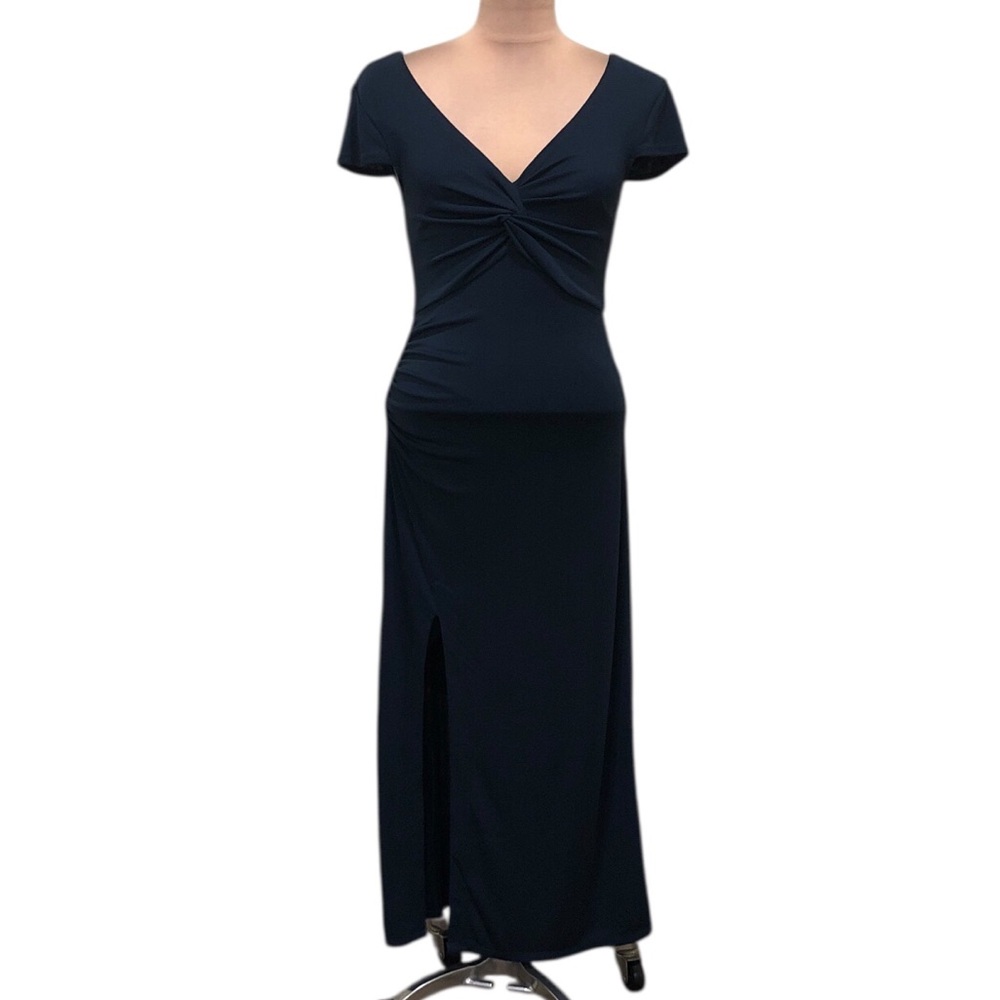Cinq A Sept Lucca Midi Dress Size 4 Dark Blue